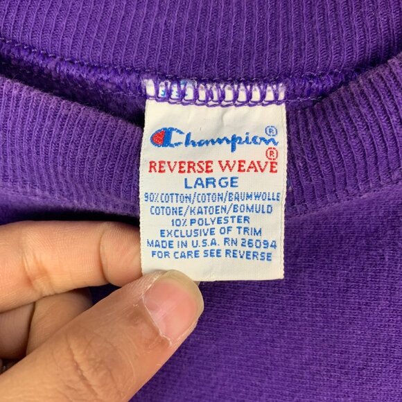 VTG champion reverse weave 1994 Lillehammer Olympics embroidered sweatshirt L - Picture 9 of 11